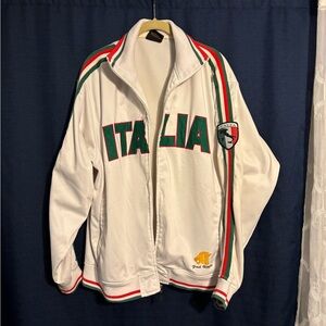 Paul & Shark White Windbreaker with Italia Design